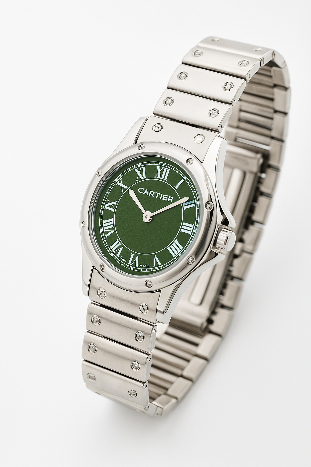 Luxury watch for women | Green dial with silver