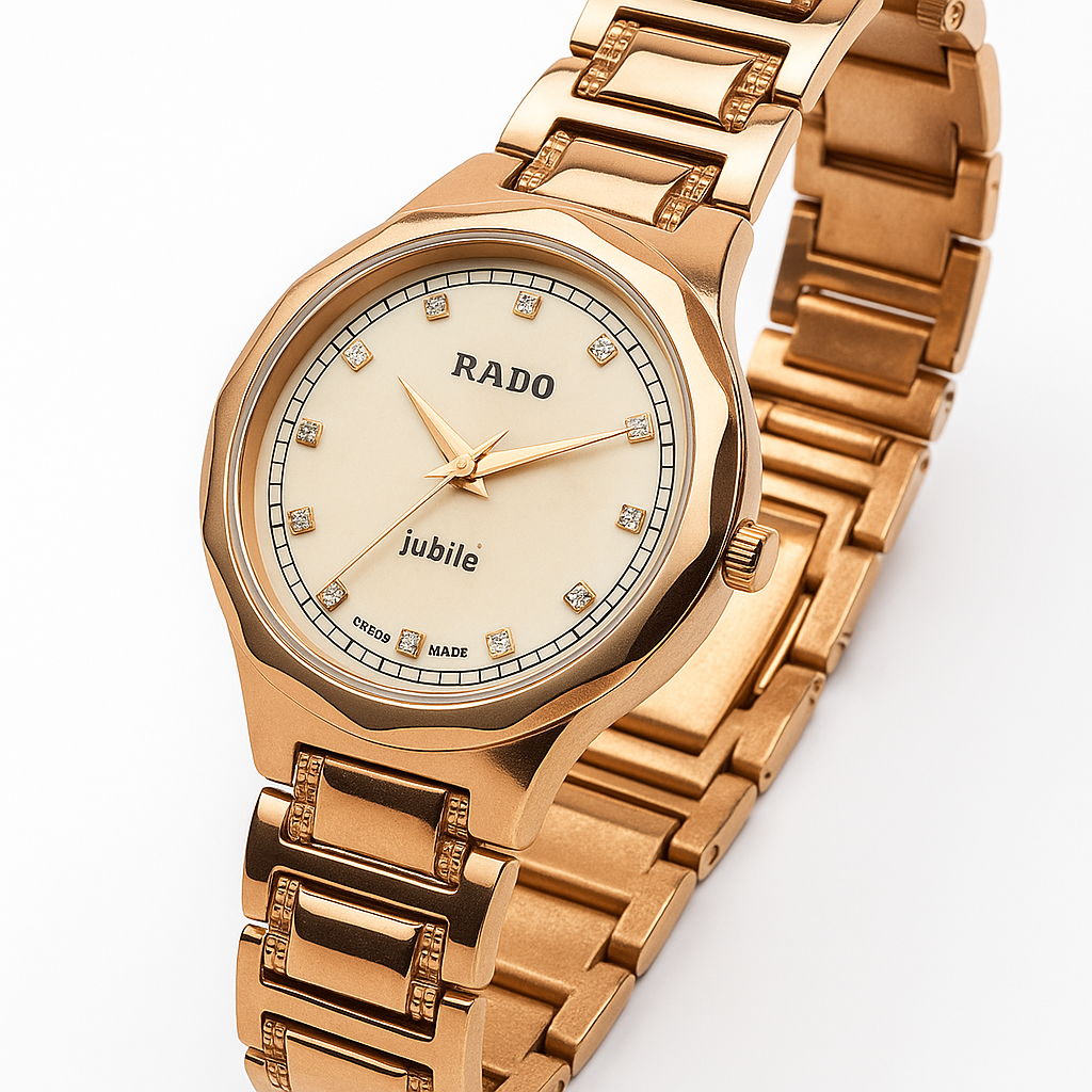 Rado Jubile Luxury Men’s Watch | Rose Gold luxury watch for women