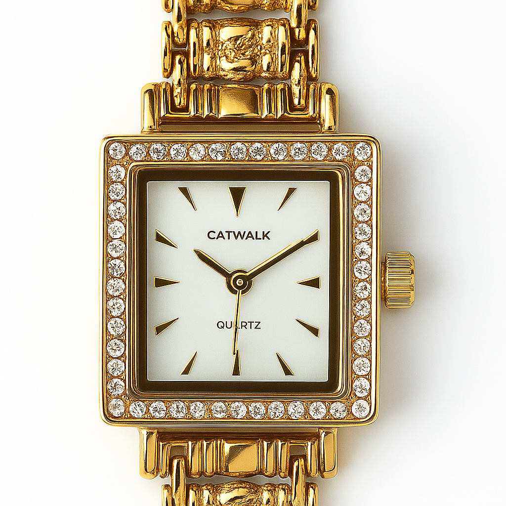 Catwalk | Luxury Analog Watch for Women | Luxury GOLD dial