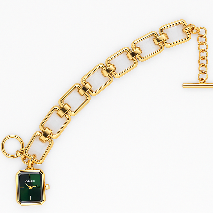 Luxury Analog Quartz Bracelet Watch | Luxury gold watch