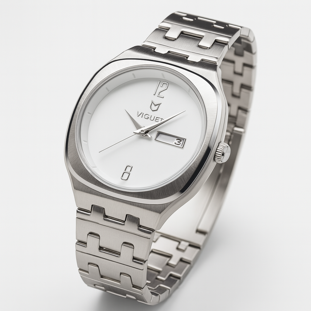 Men’s Luxury Watch | White Dial | Viguer